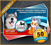 Gift Card Refills - 50 Pack - Aw Paws