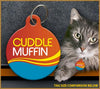 Cuddle Muffin Cat ID Tag - Aw Paws