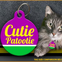 Cutie Patootie Cat ID Tag - Aw Paws