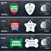 Zombie Killer Pet ID Tag