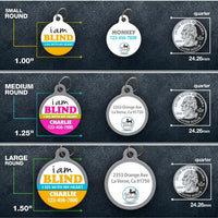 I Am Blind Pet ID Tag of cat or dog