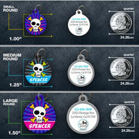 Skull Pet ID Tag - Aw Paws