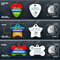 Little Menace Pet ID Tag - Aw Paws