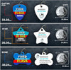 Fixed Playa Pet ID Tag - Aw Paws