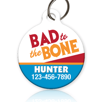 Bad to the Bone Pet ID Tag