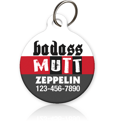 Badass Mutt Pet ID Tag