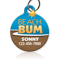 Beach Bum Pet ID Tag