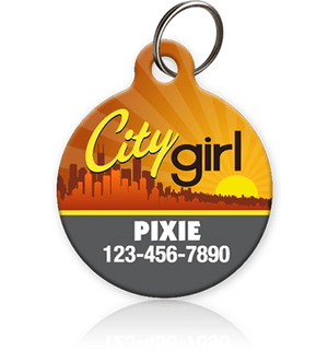 City Girl Pet ID Tag - Aw Paws