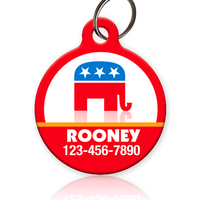 GOP Elephant Pet ID Tag - Aw Paws