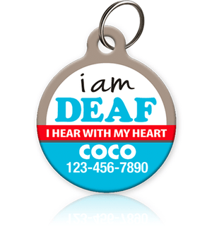 Deaf Pet ID Tag for dog or cat