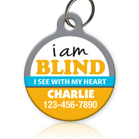 Blind Pet ID Tag of cat or dog