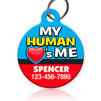 My Human Loves Me Pet ID Tag - Aw Paws