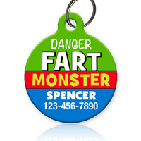 Fart Monster Pet ID Tag - Aw Paws