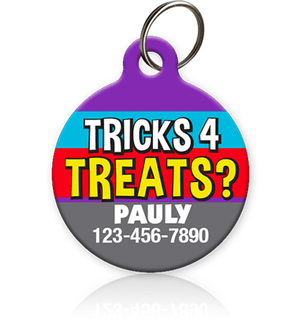 Tricks 4 Treats? Pet ID Tag - Aw Paws