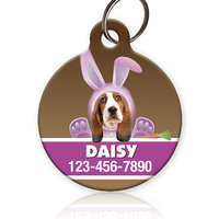 Pink Bunny Pet ID Tag - Aw Paws