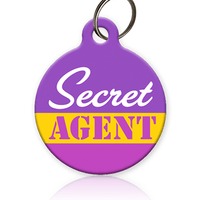 Secret Agent Cat ID Tag - Aw Paws