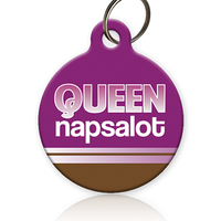 Queen Napsalot Cat ID Tag