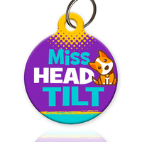 Miss Head Tilt Pet ID Tag